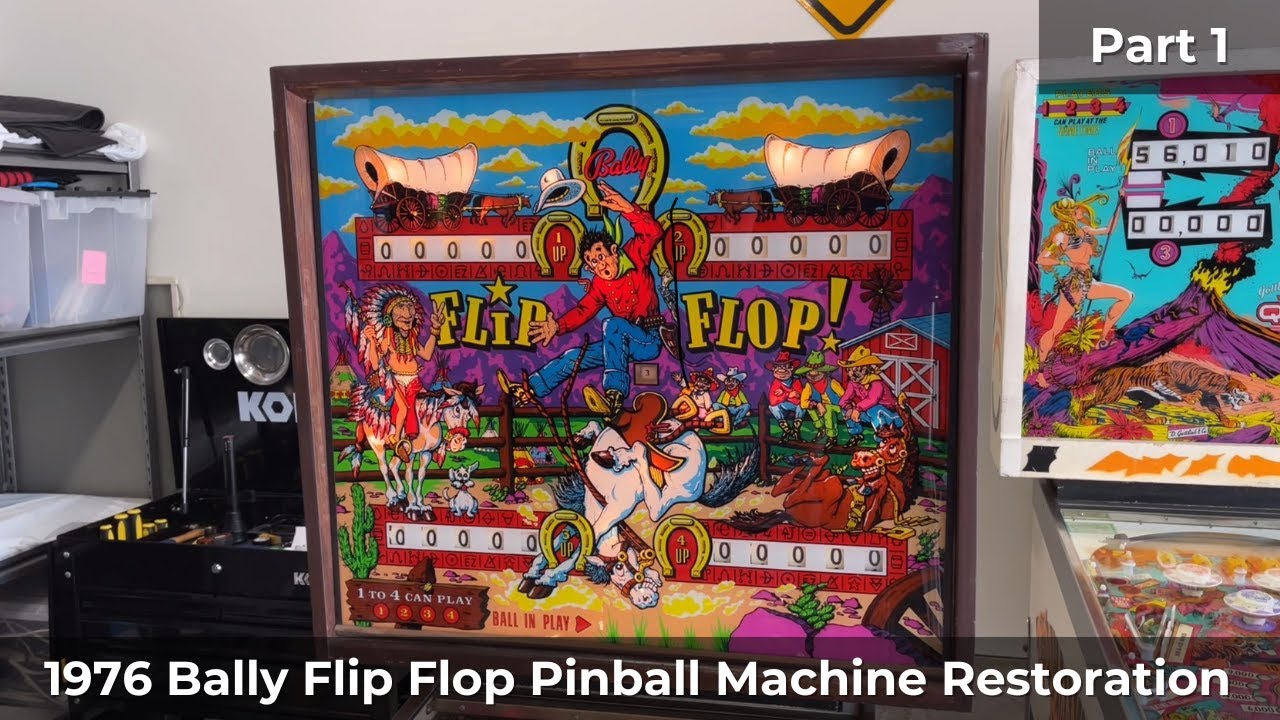 Restoring a Neglected EM Pinball Machine! 1976 Bally Flip Flop Pinball Restoration Part 1