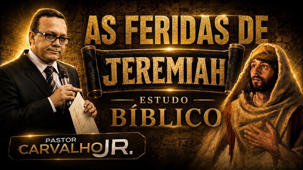 Pastor Carvalho Junior As profundas feridas de Jeremias!  ESTUDO BÍBLICO