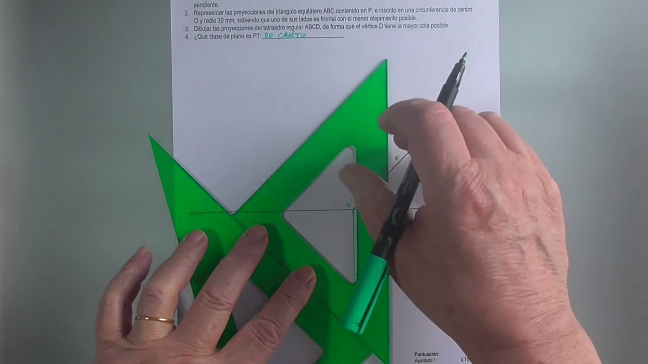 PAU o EBAU (Selectividad) Andalucía. Extraordinaria 2022. Diédrica
