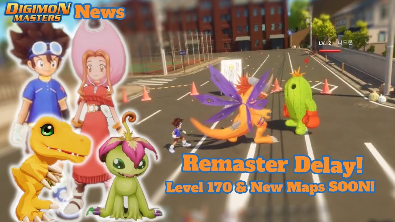 DMO News : Remaster Delay!? - Level 170 & New Maps Coming soon! - Digimon Masters Online KDMO