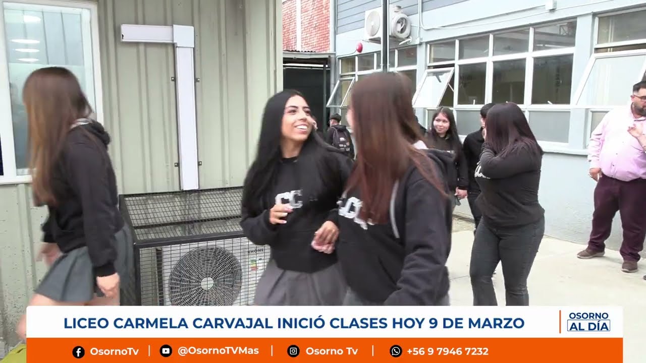 SOBRE 1.200 ALUMNOS DEL LICEO CARMELA CARVAJAL RETOMARON HOY SUS CLASES