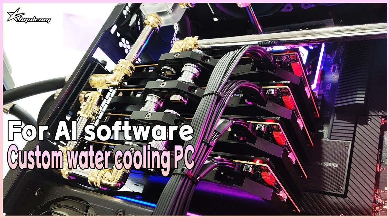 PC Build | University AI Software Department 4WAY Custom Water Cooling PC