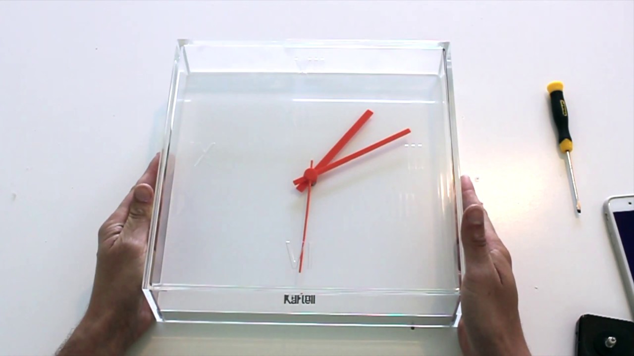 How to repair / fix a Kartell Tic&Tac Wall Clock.