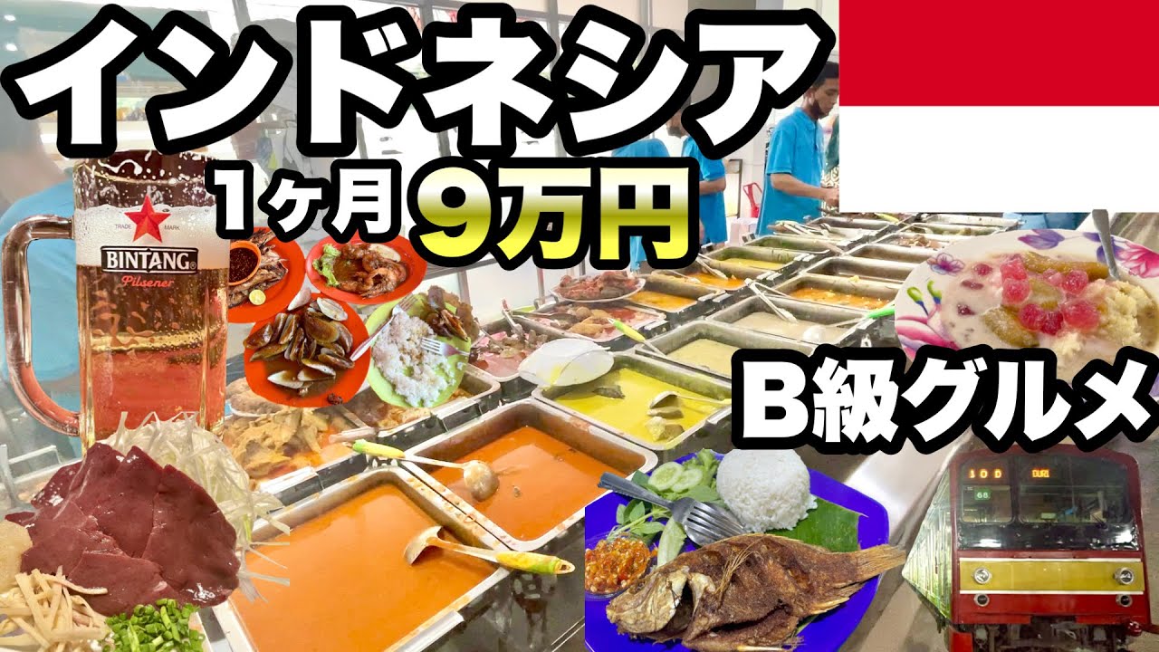 インドネシア１ヶ月貧乏旅で9万円、首都ジャカルタはB級グルメが豊富、多様な食文化をまとめて楽しみたいならジャカルタへ