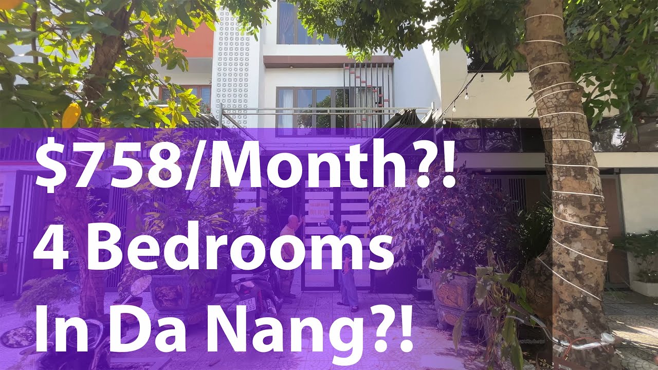 Inside a $758/Month Luxury Home in Da Nang Vietnam | 4 Bedrooms, 4 Bathrooms Tour!