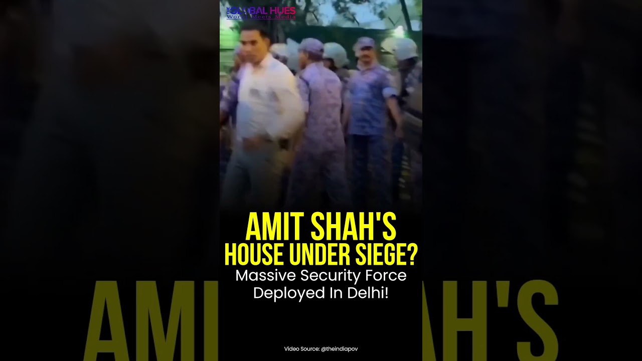 #amitshah ​ HOUSE UNDER #siege  🚨 Massive #security  #force  Deployed In #delhi