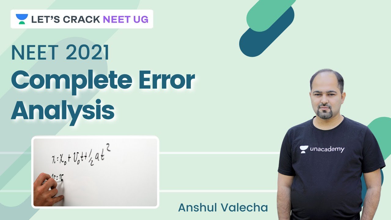 Complete Error Analysis | One Shot Video |  NEET 2021 | NEET Physics | Anshul Valecha