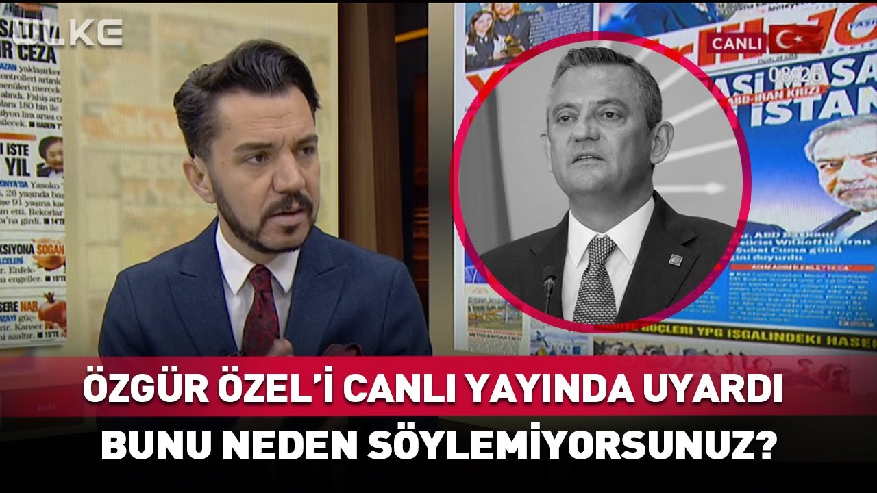 Özgür Özel'i Canlı Yayında Uyardı! Bunu Neden Söylemiyorsunuz?