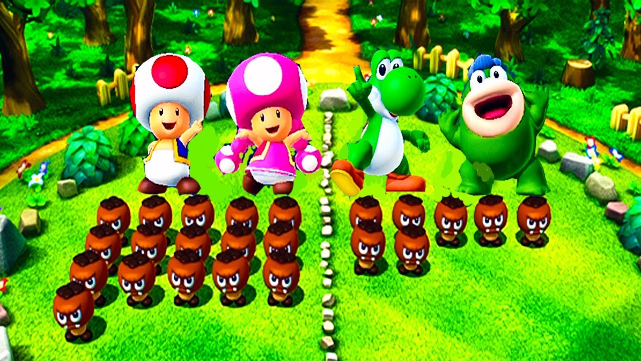 MARIO PARTY 10 MINIGAMES AD TOADETTE VS SPIKE YOSHI BATTLE