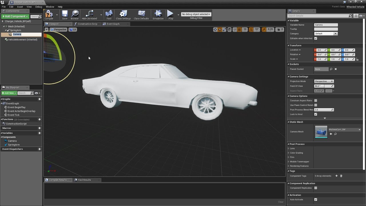 Super-easy Blender 2.80 to UE 4.23 vehicle rigging tutorial