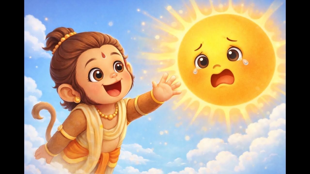 Baby Hanuman & the Sun | A Magical Kids Story ! LaLaBell