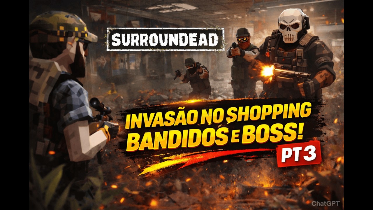 INVADI UM SHOPPING, ENCONTREI BANDIDOS E UM BOSS! | SURROUNDEAD | Parte #3