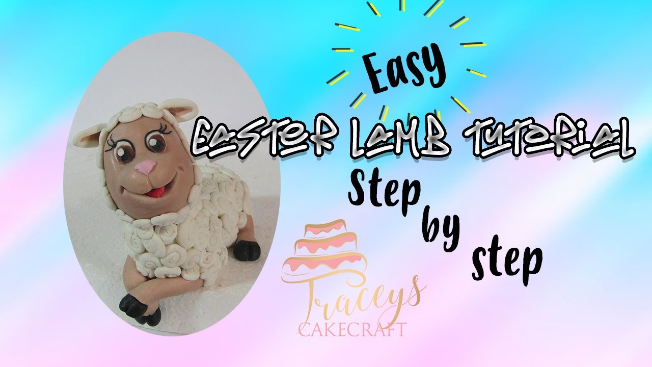 How to make a fondant lamb !! SIMPLE
