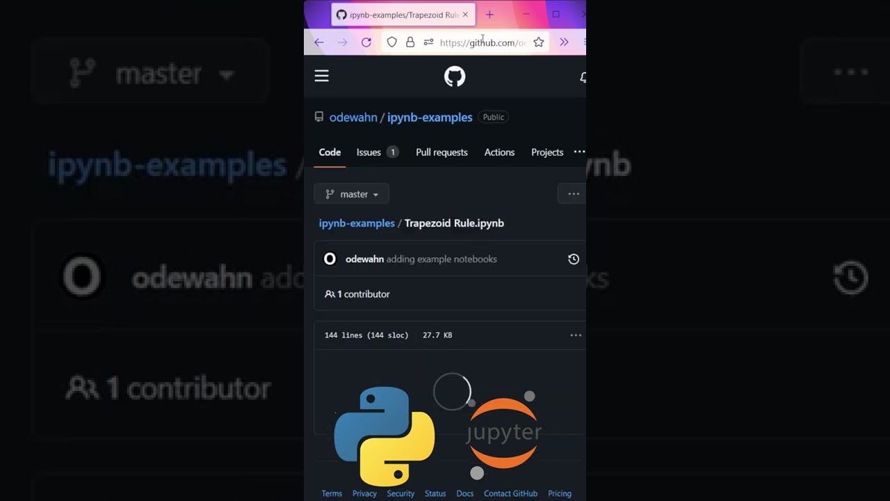 запустить блокноты python jupyter на github трюк