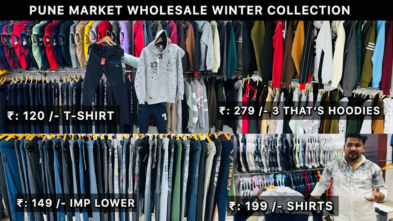 Jacket & hoodie wholesale Pune India market Wholesale t-shirt & Lower ￼Winter collection  