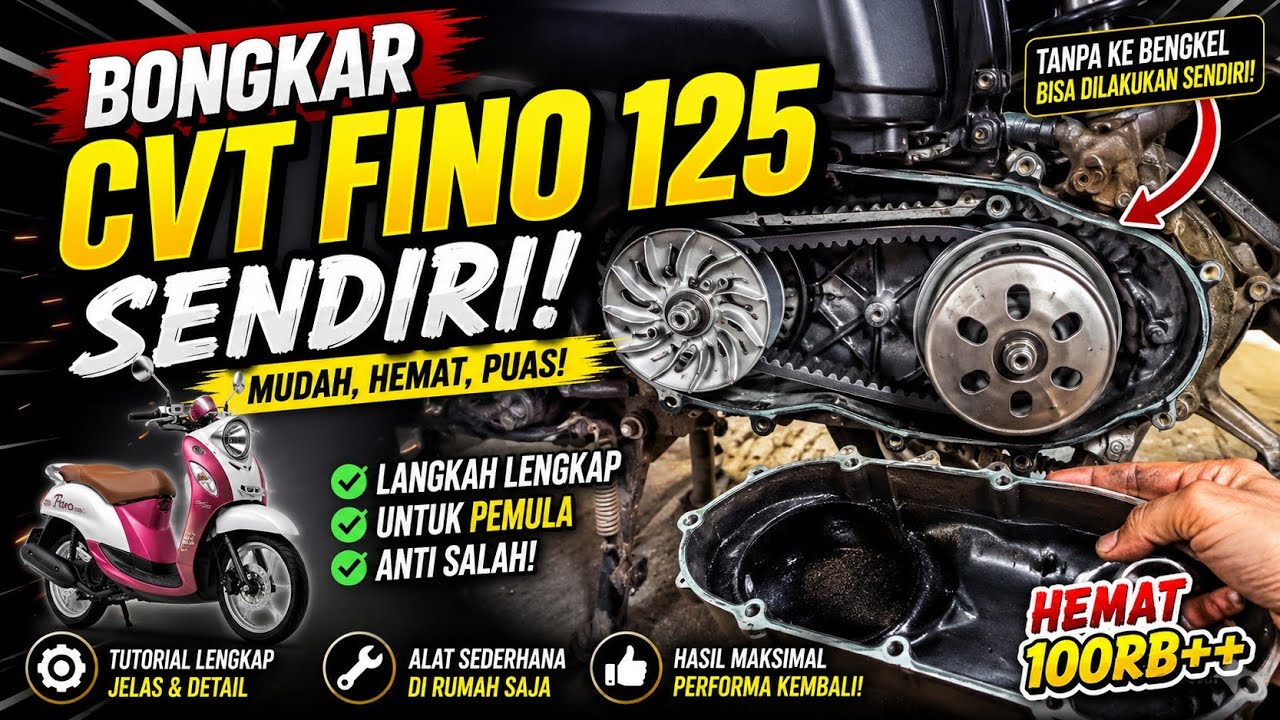 CVT Motor Bermasalah! Penyebab Motor Tidak Bertenaga, Slip, Gredek, dan Nahan di RPM Tengah