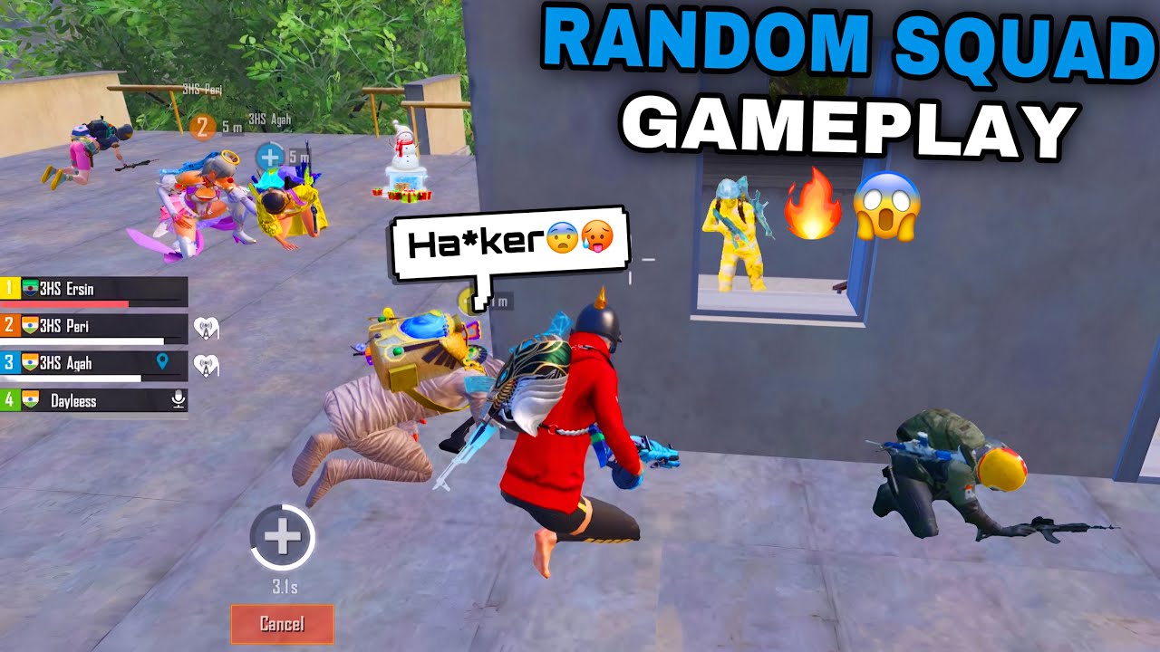 DAYLESS with RANDOM SQUAD to Victory? | RANDOM SQUAD GAMEPLAY🔥SAMSUNG,A7,A8,J5,J7,J2,XS,A3,A4,A5,A6