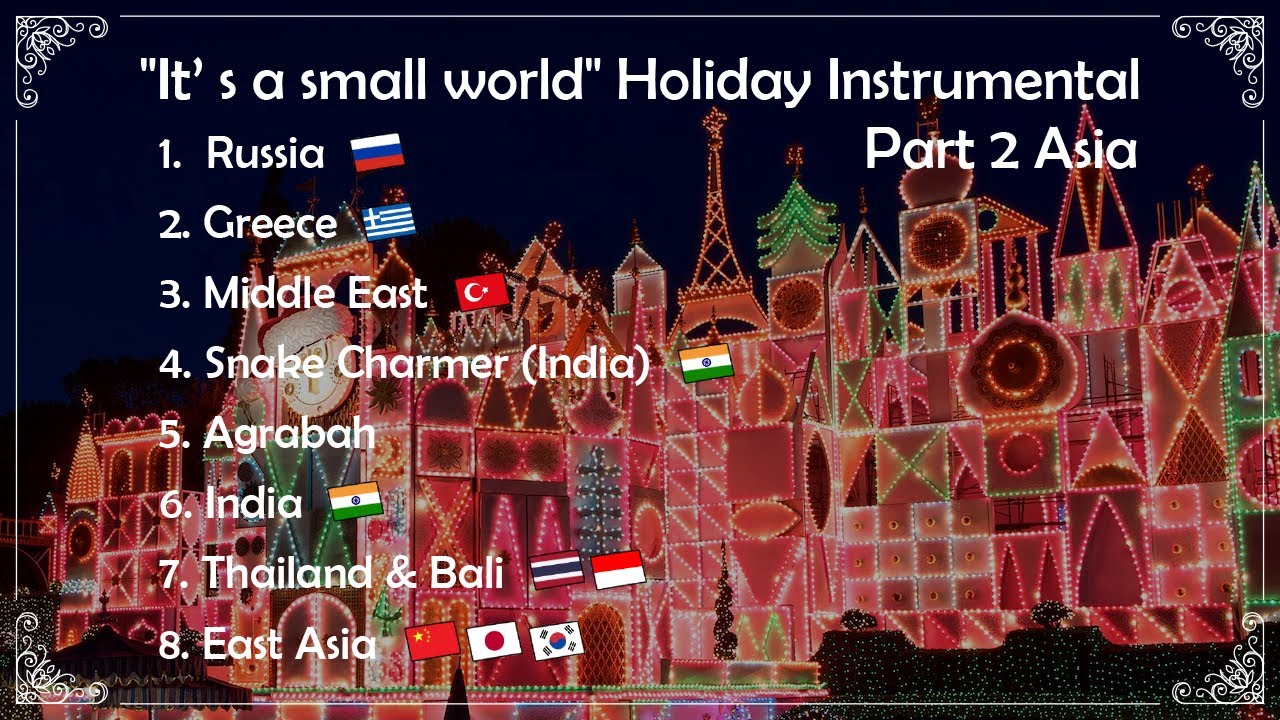 【recreation/Asia】it's a small world “Holiday”/イッツ・ア・スモールワールド“ベリーメリーホリデー”《Disneyland》