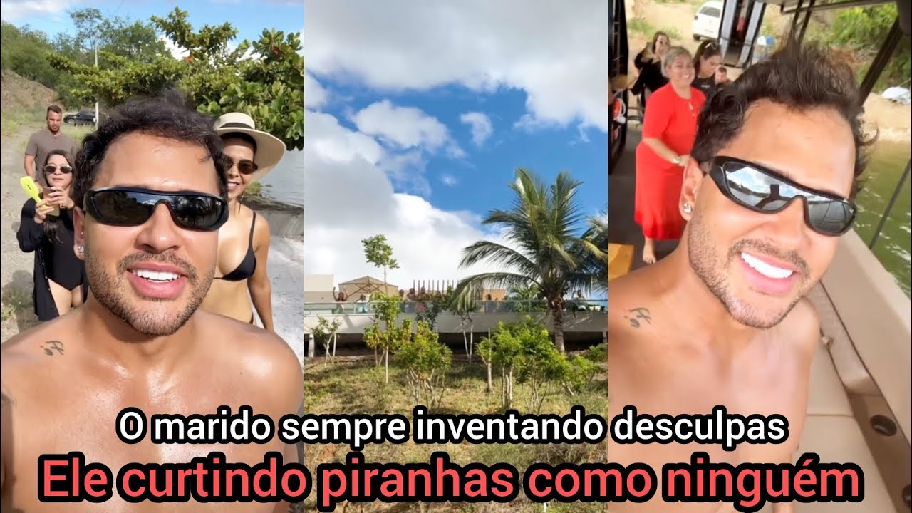 Lucas Guimarães chama 2 amigas pra passear de lancha e Carlinhos Maia dá uma desculpa pra não ir