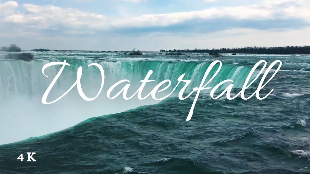 Waterfall 4K | Nature | Relaxation peaceful music | The Strings of Nature