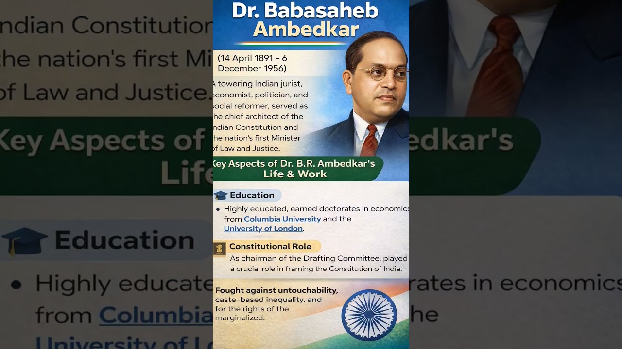 Dr. Babasaheb Ambedkar | Architect of Indian Constitution 🇮🇳