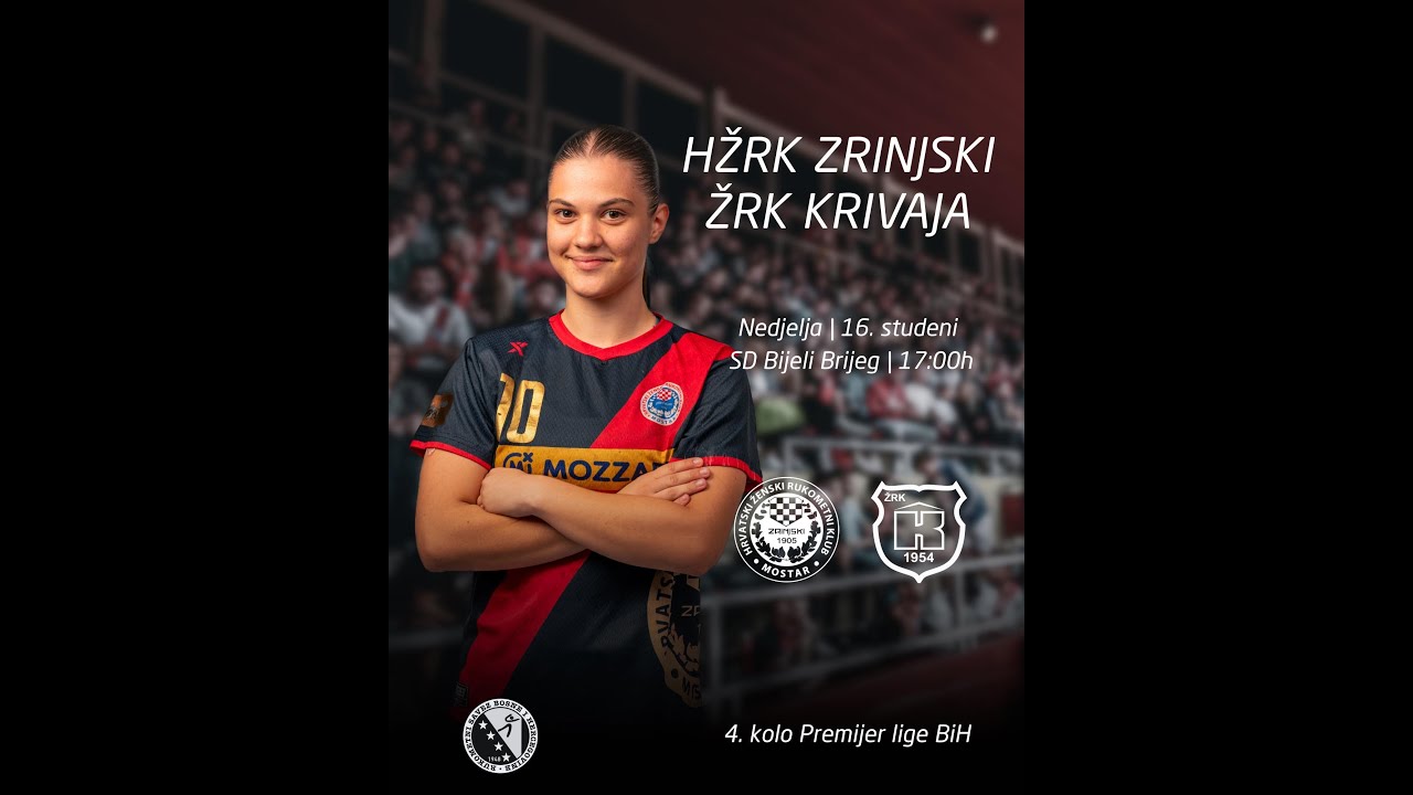 HŽRK Zrinjski - ŽRK Krivaja | 4. kolo PLŽ RS BiH | 26.10.2025.