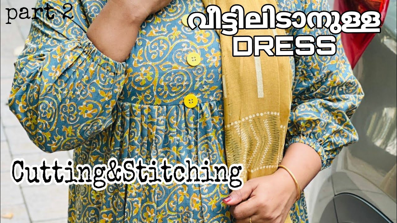 maxi dress tutorial❤️Cutting and stitching /SHAS DOT COM