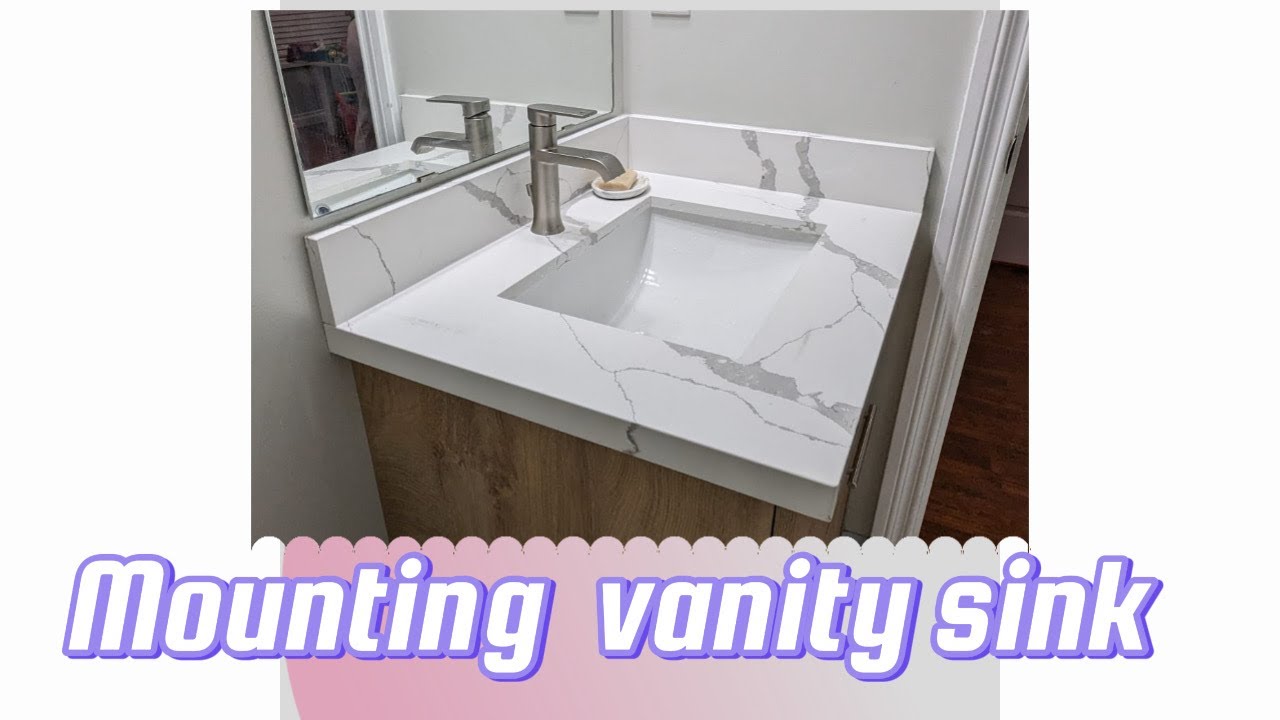 Как установить раковину на кварцевую столешницу #slstoneworks #handyman