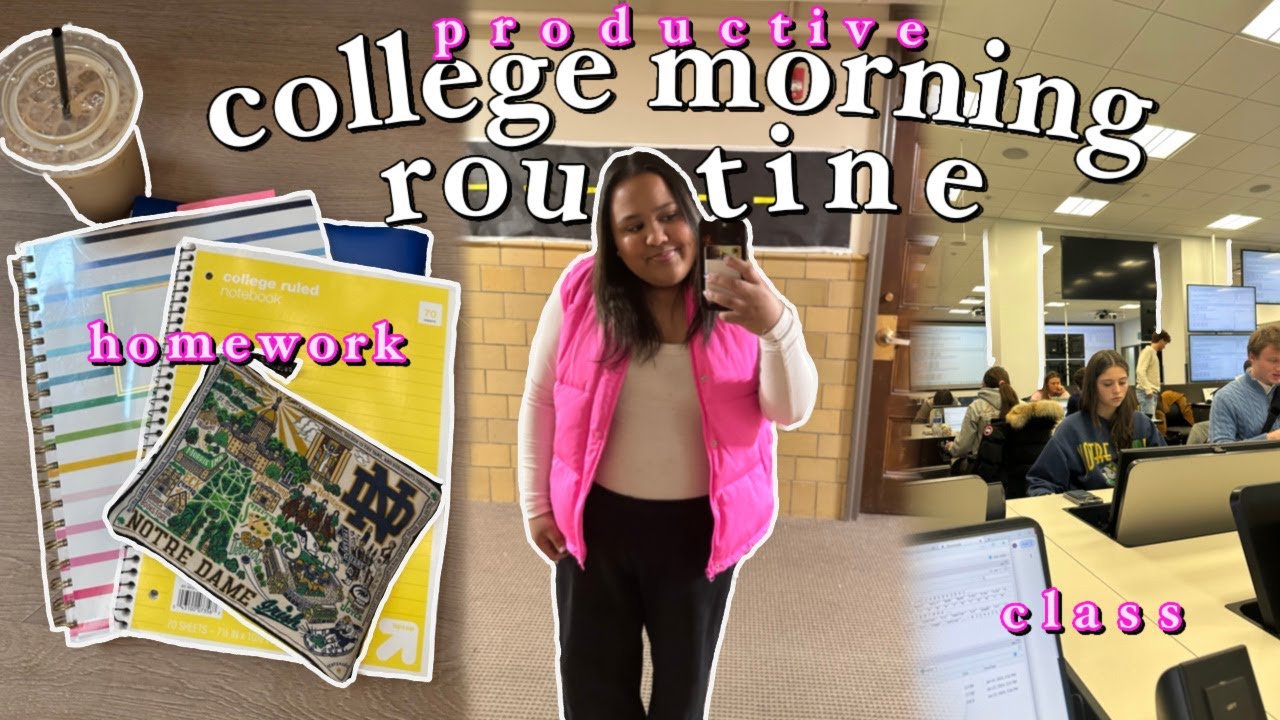 my productive college morning routine 2024