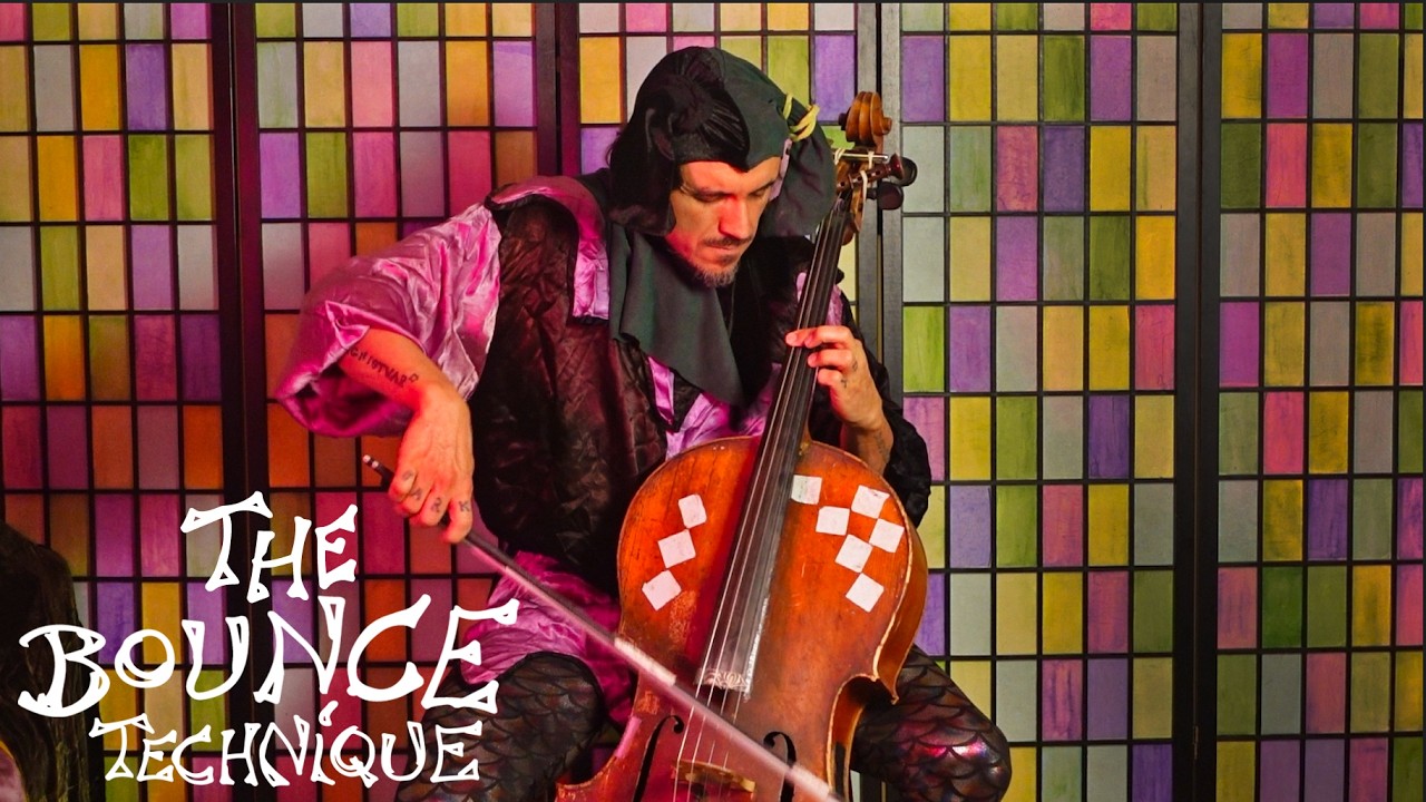 a cello ricochet bowing exploration