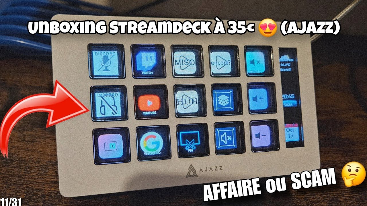 Unboxing Streamdeck à 35€ 😍 (Ajazz) Sur Vinted AFFAIRE ou SCAM 🤔 | (11/31 Défis Octobre)