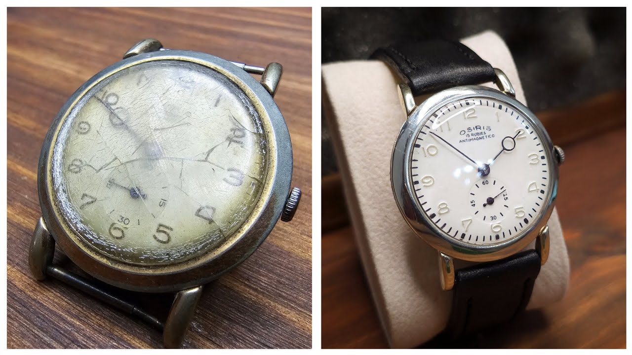 Increíble Restauración Reloj Antiguo Movimiento Mecánico  Corrosión Extrema How Repair Old Watch