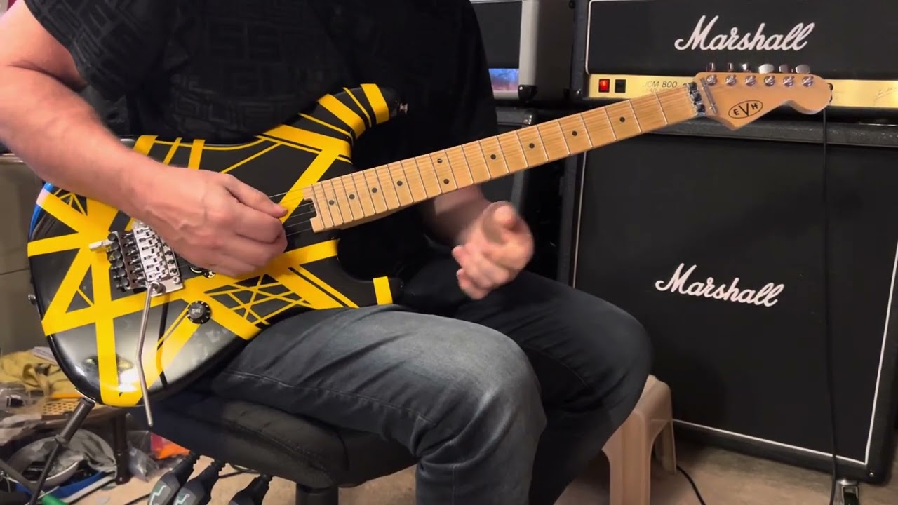 Van Halen - Running With The Devil - 1st & 2nd Solo, 3rd Verse and Ending Chord