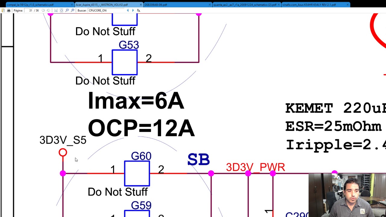 Acer Aspire 4315 enciende y no da video por falla en C446