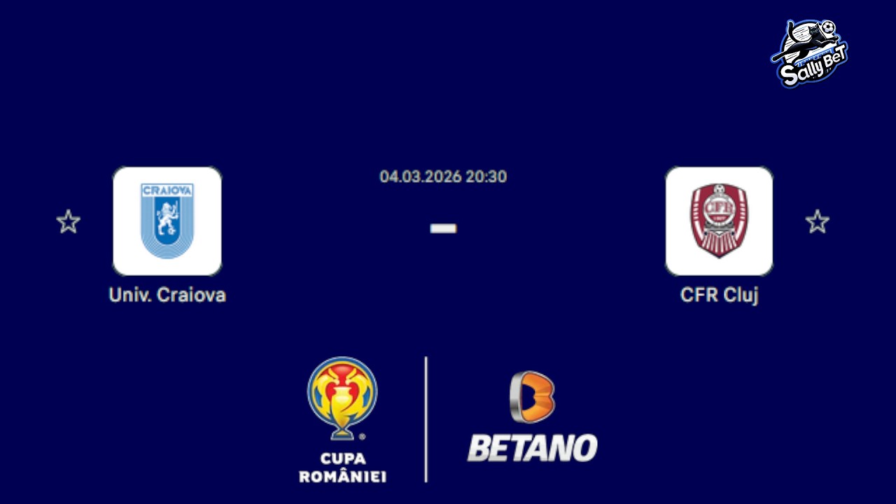 Univ. Craiova - CFR Cluj, CUPA ROMÂNIEI BETANO - PLAY-OFF - SFERTURI DE FINALĂ 2025-2026