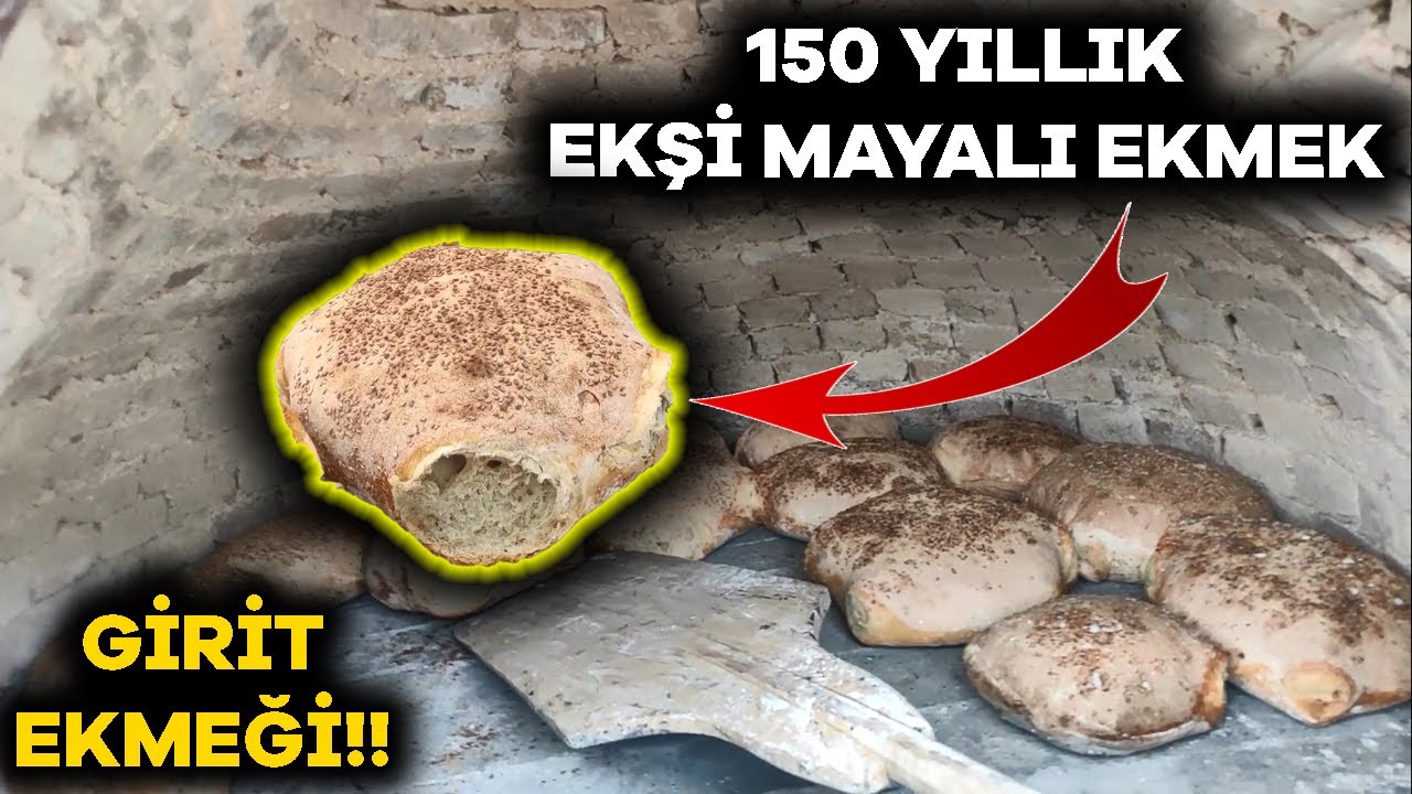 GİRİT USULÜ EKŞİ MAYALI EKMEK - HEBİLLİ KÖYÜ