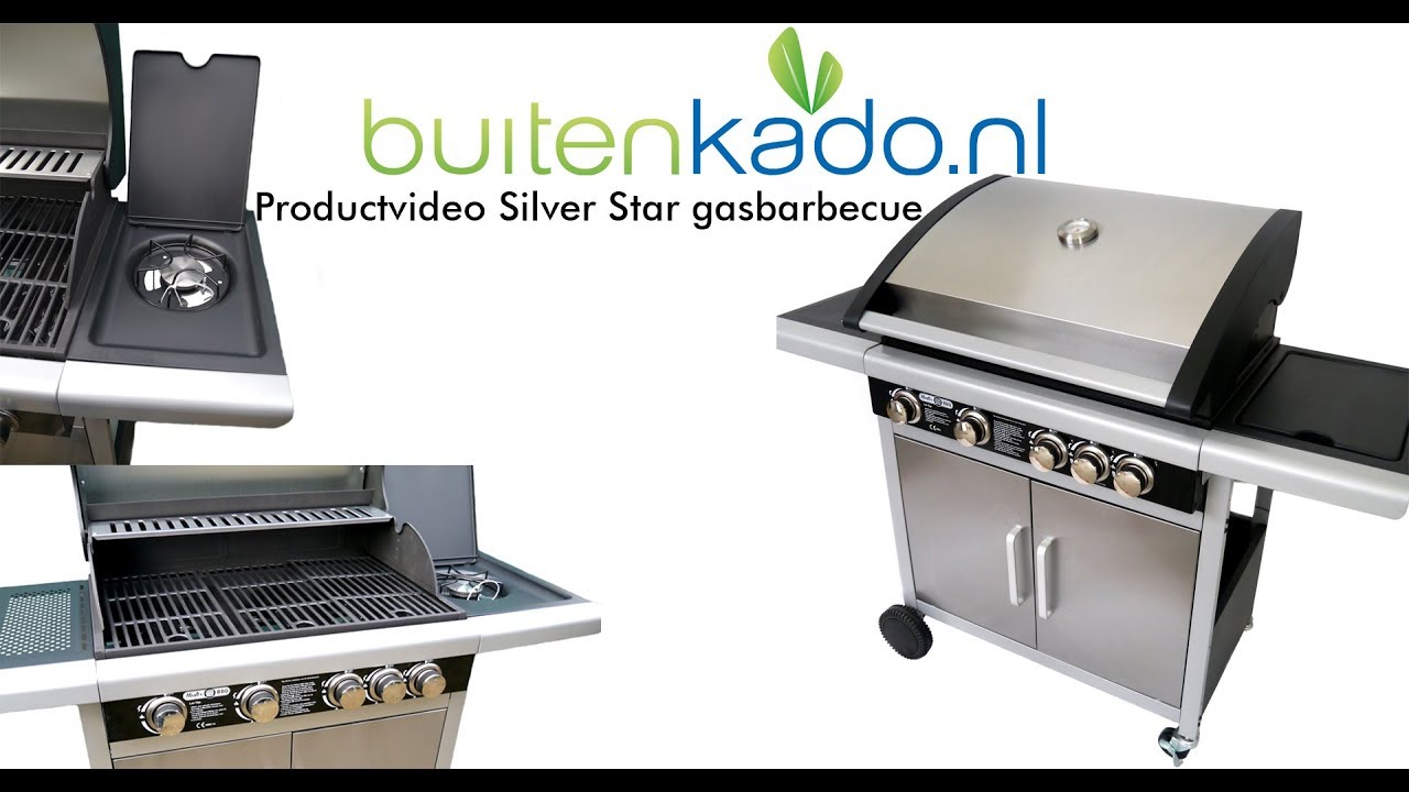 Gasbarbecue Silver Star productvideo Buitenkado.nl