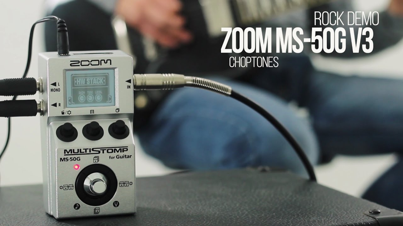 Zoom MS-50G Multistomp | Software Update v3 | Rock Demo & Playthrough