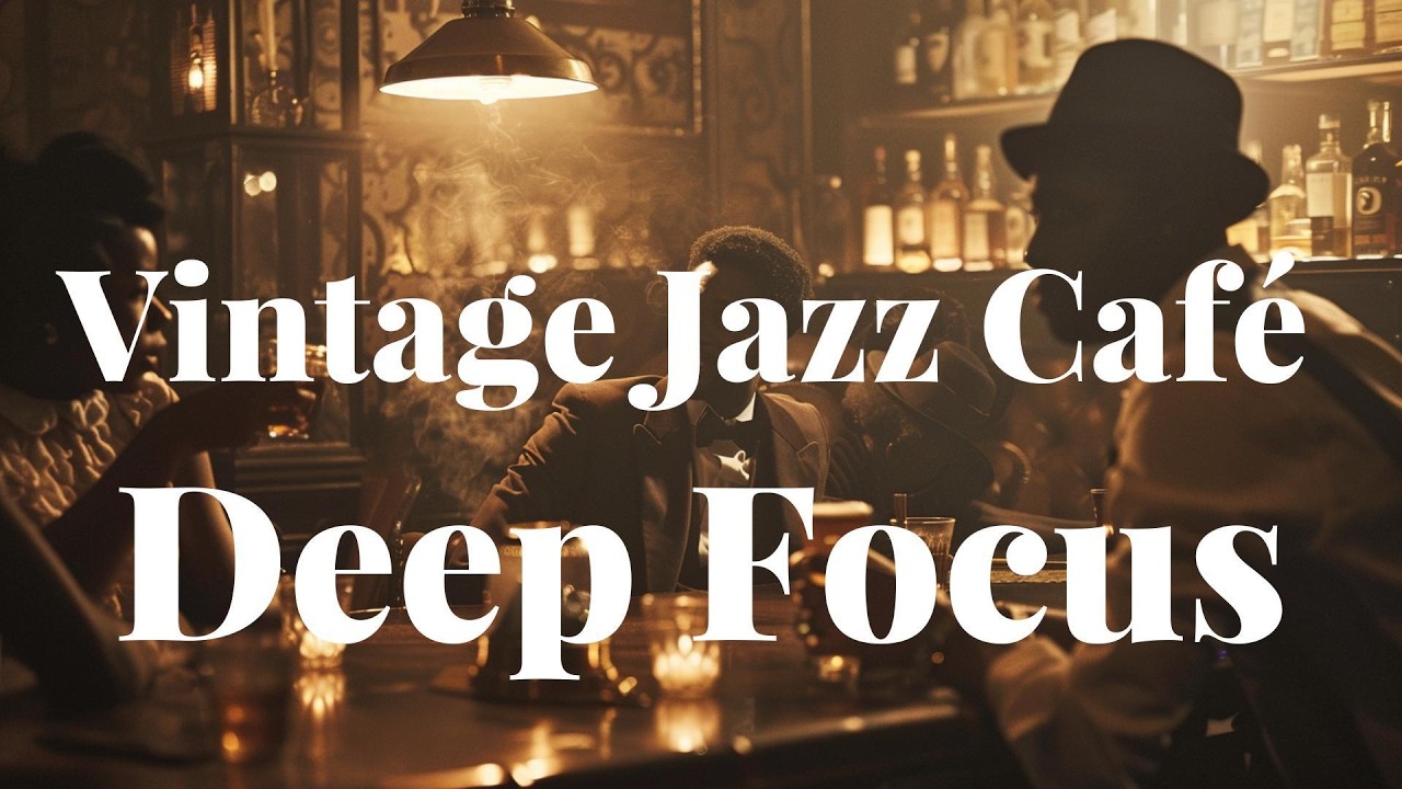 Vintage Jazz Café ☕ 1920s Cozy Jazz Ambience | Deep Focus Study Music