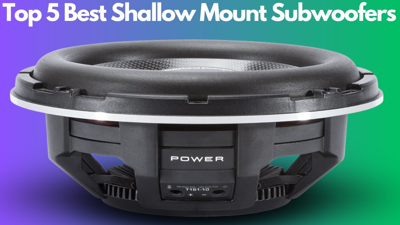 Top 5 Best Shallow Mount Subwoofers (2023) | Slim Sub For Cars