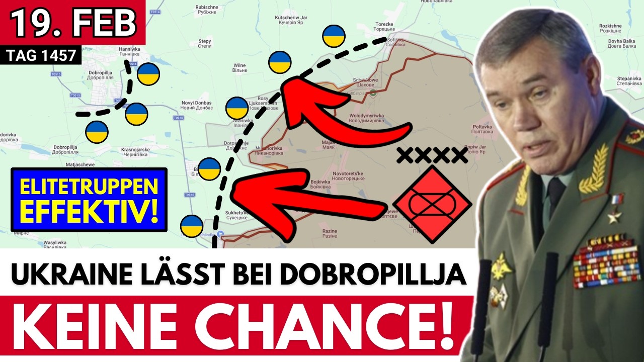 Russland bewegt Front in Richtung Dobropillja, Ukraine trifft großes Öllager in Welikije Luki!