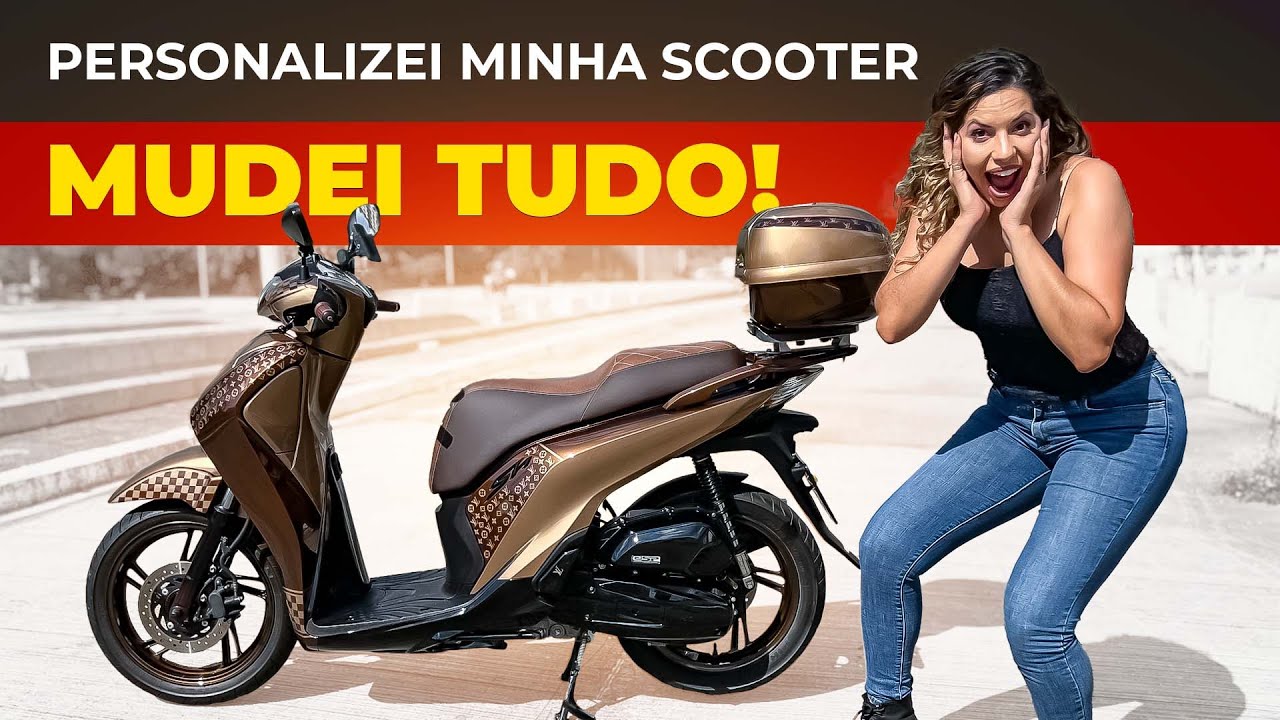SCOOTER PERSONALIZADA - SCOOTER SH PERSONALIZADA, MOTO DA LOUIS VUITTON | MINHA MOTO