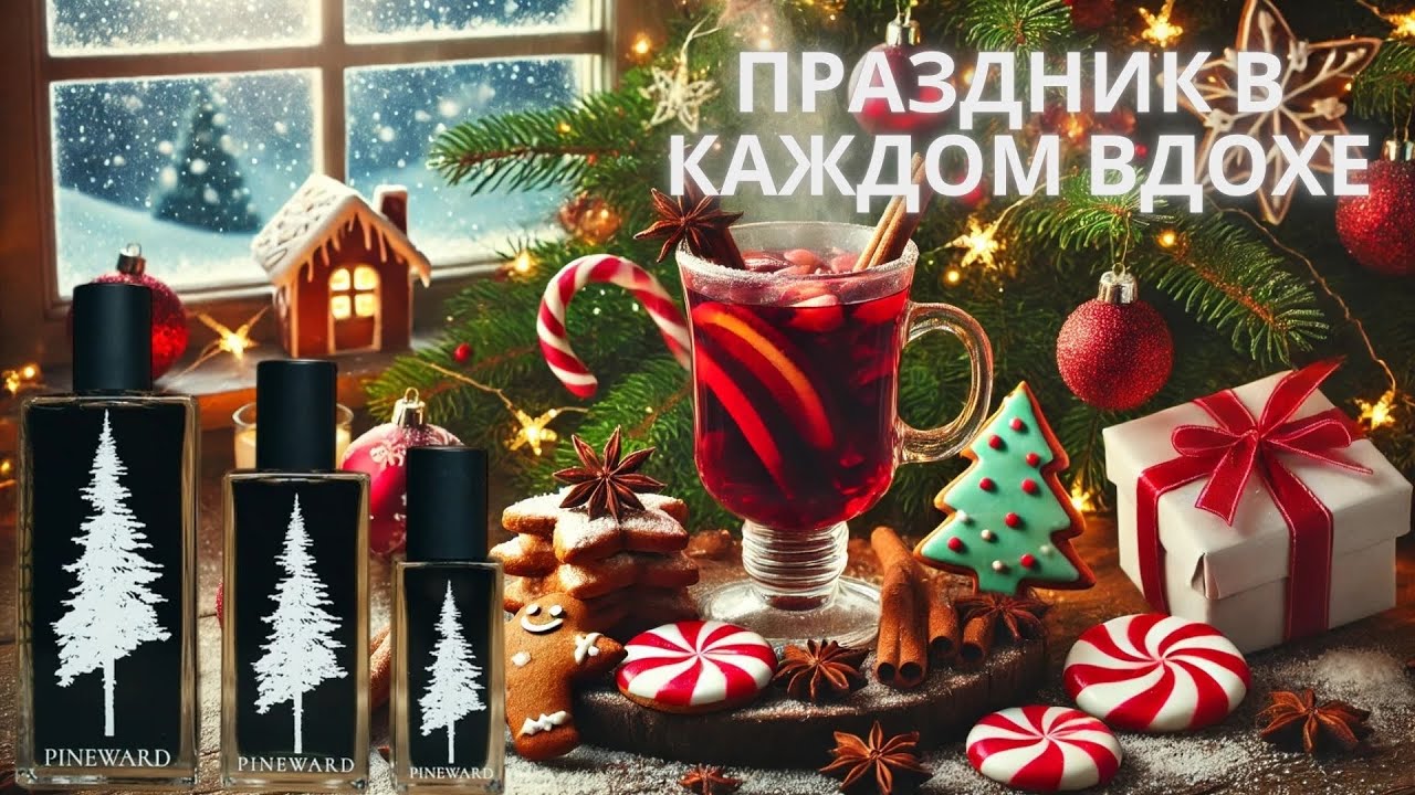 Рождество во флаконе Pineward Perfumes глинтвейн, имбирные пряники и мятные чудеса🎄✨