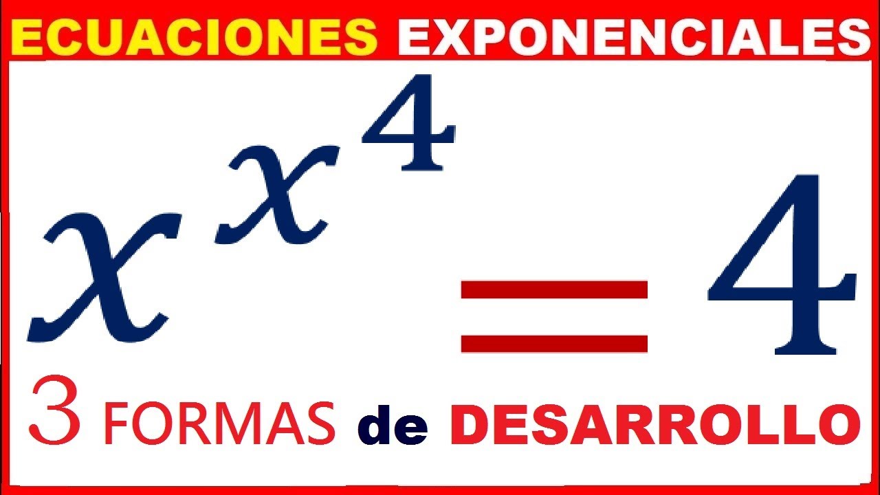 🔥 Ecuación Exponencial con Artificios ✔ Cambio de Variable ✔ Función W de Lambert✔