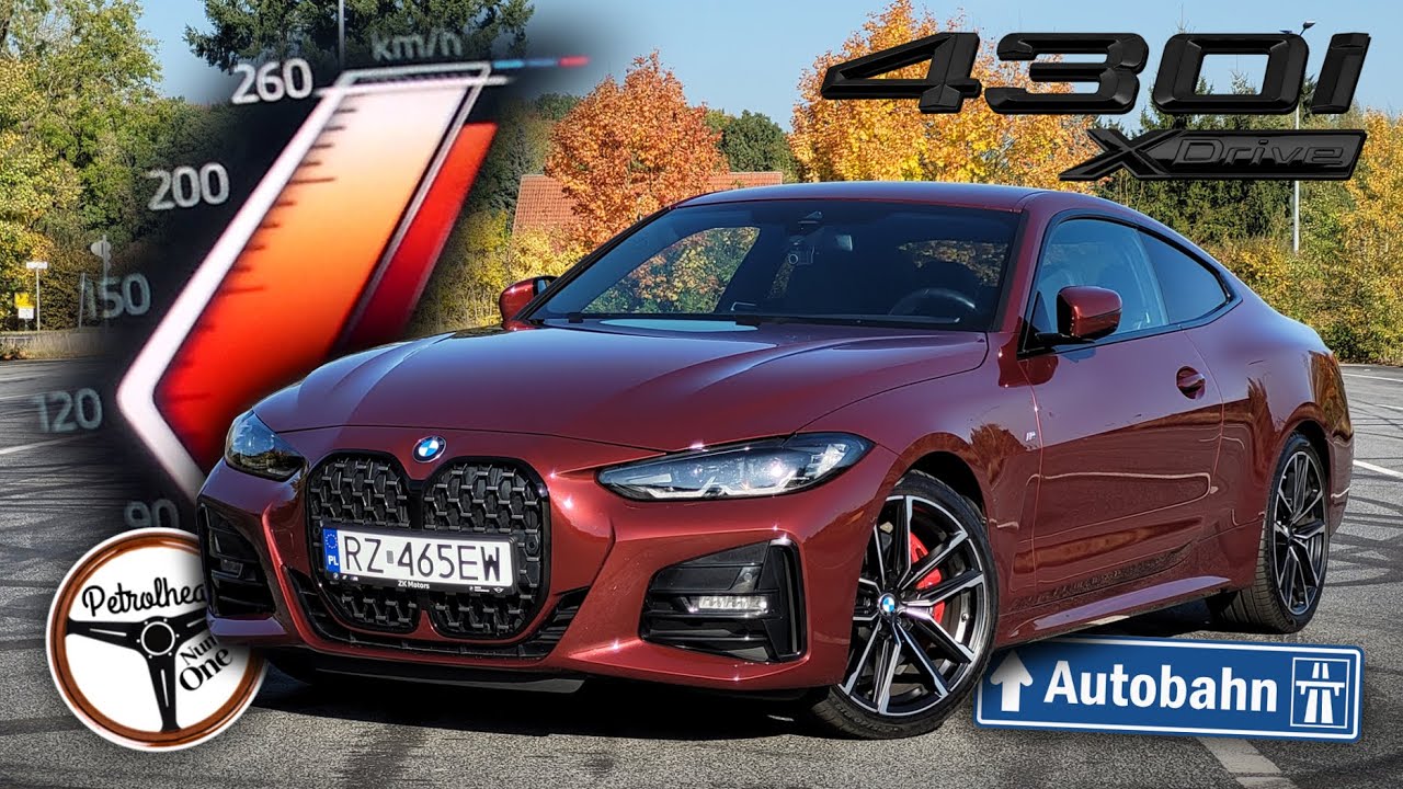 2023 BMW 430i Xdrive (245 KM) | V-MAX, 0-100, 100-200 km/h, Prezentacja, AUTOBAHN. | 4K