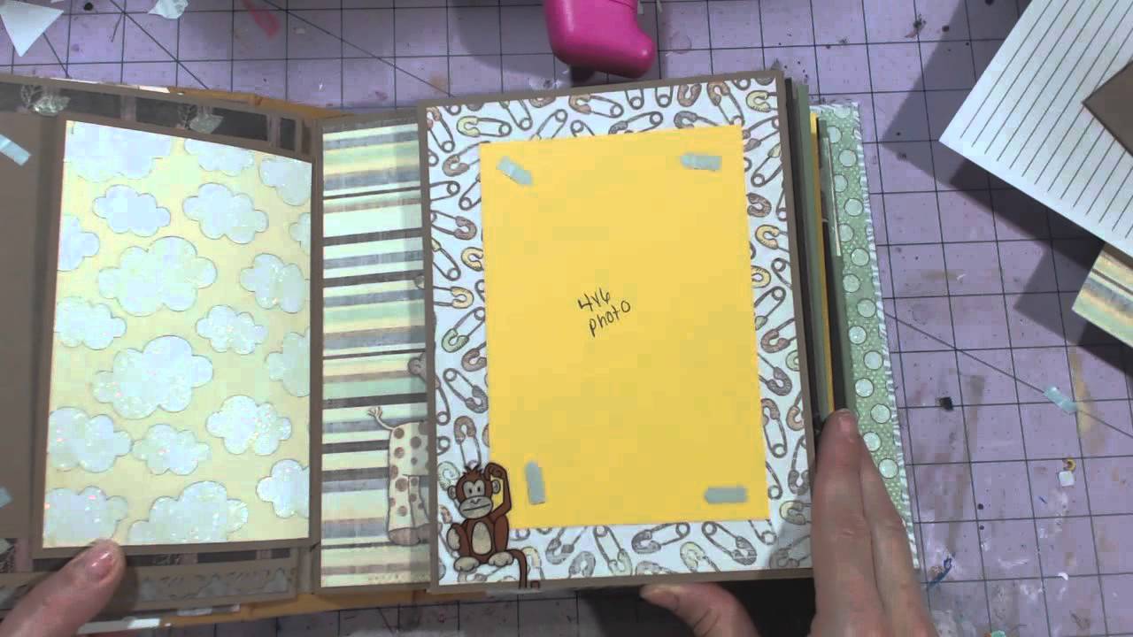 Baby mini album tutorial Part 2 - Little Safari