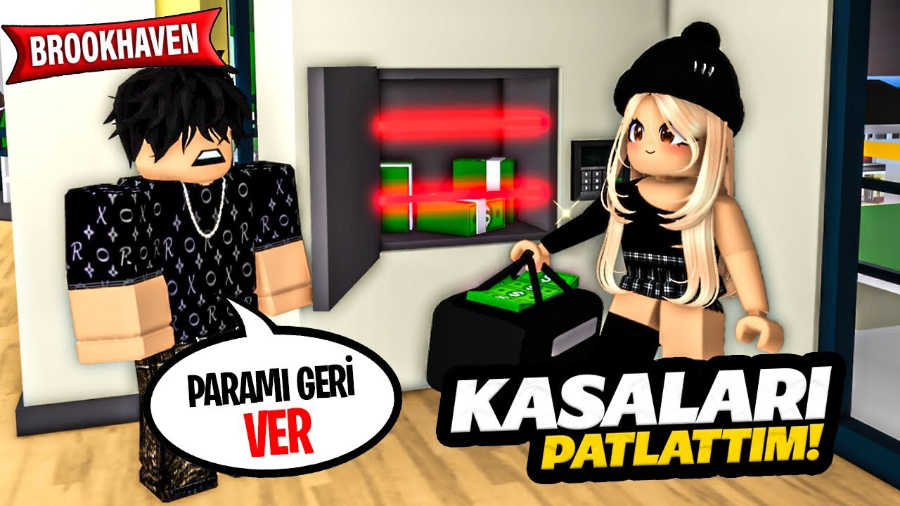 EVLERİN KASALARINI PATLATTIM ROBLOX BROOKHAVEN🏡RP