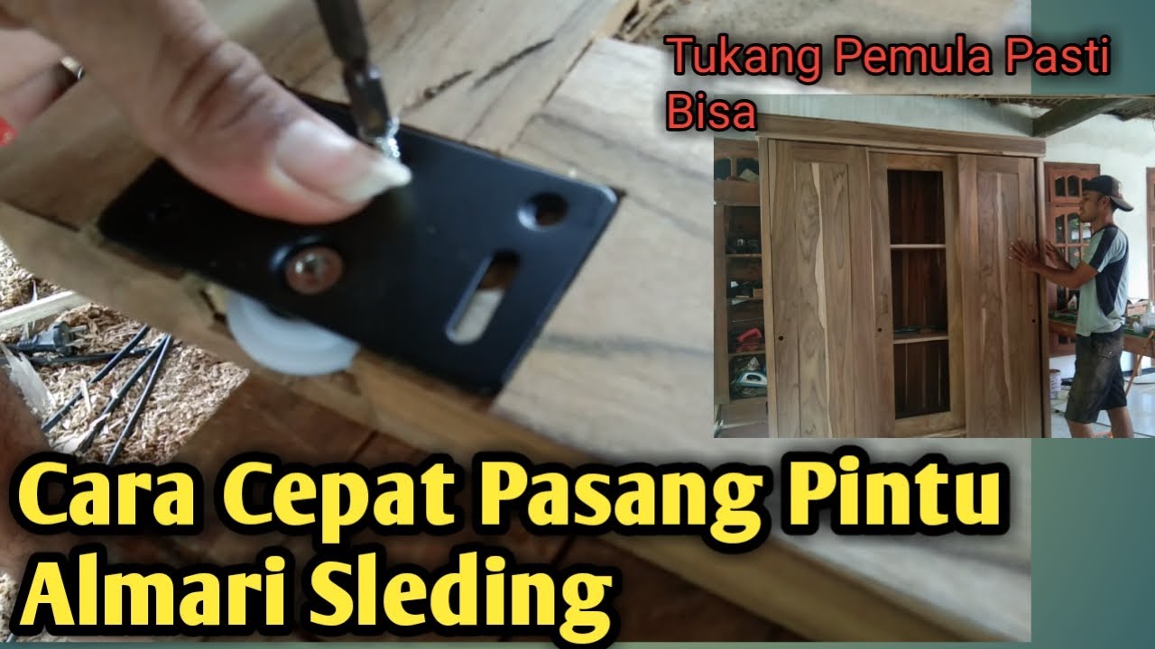 Cara Pasang Rel Almari Pintu sleding - Tukang Kayu Pemula