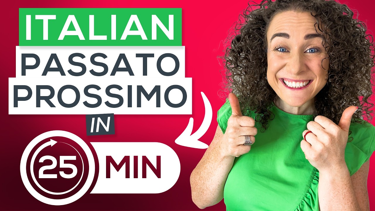 Master the PASSATO PROSSIMO in Italian JUST 25 Minutes 🇮🇹 + FREE PDF Cheat-Sheet 📚