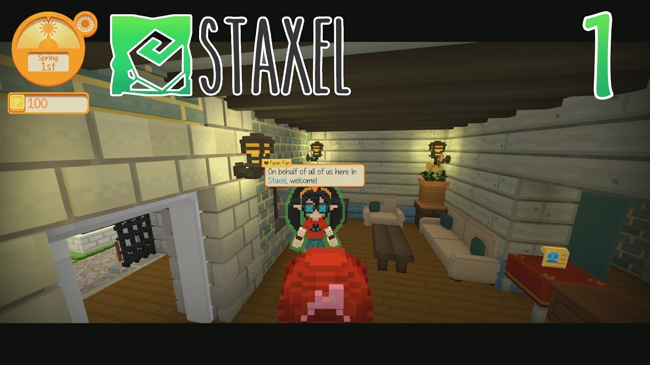 Staxel - Gameplay #1 - Welcome to Staxel!
